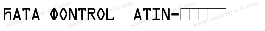 Data Control Latin字体转换